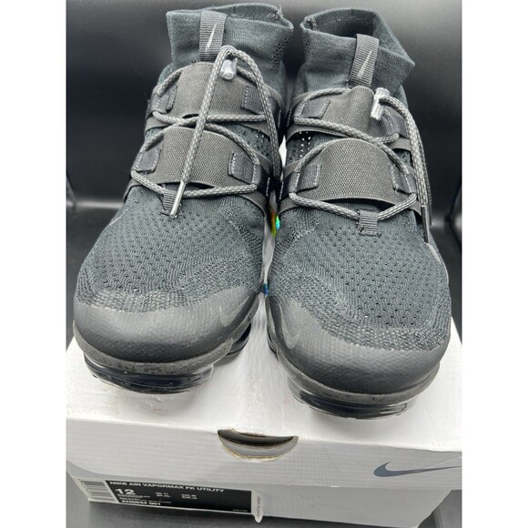 Nike Air Vapormax Flyknit Utility Triple Black Mens SZ 12 (AH6834-001) OG ALL main image 8